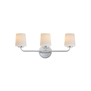 Durham 23" 3-Light Bath Vanity, Polished Chrome Finish - Bees Lighting