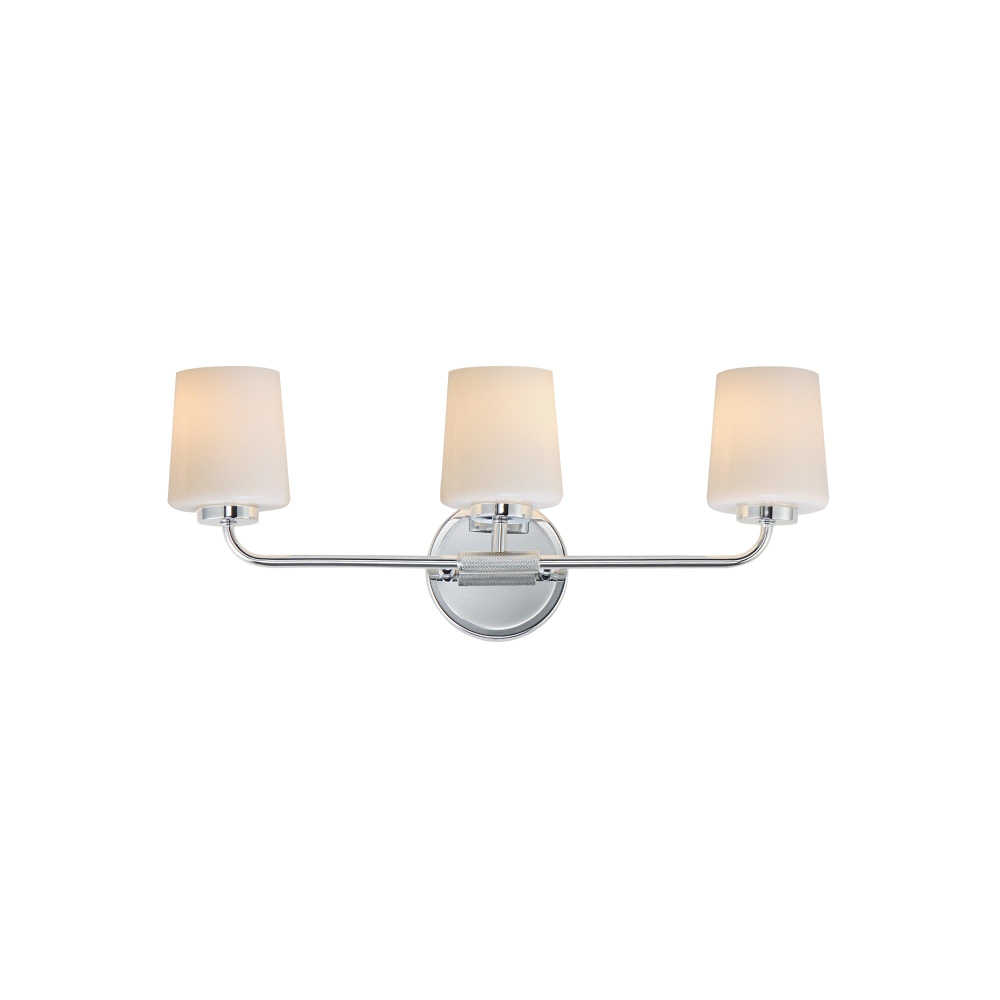 Durham 23" 3-Light Bath Vanity, Polished Chrome Finish - Bees Lighting