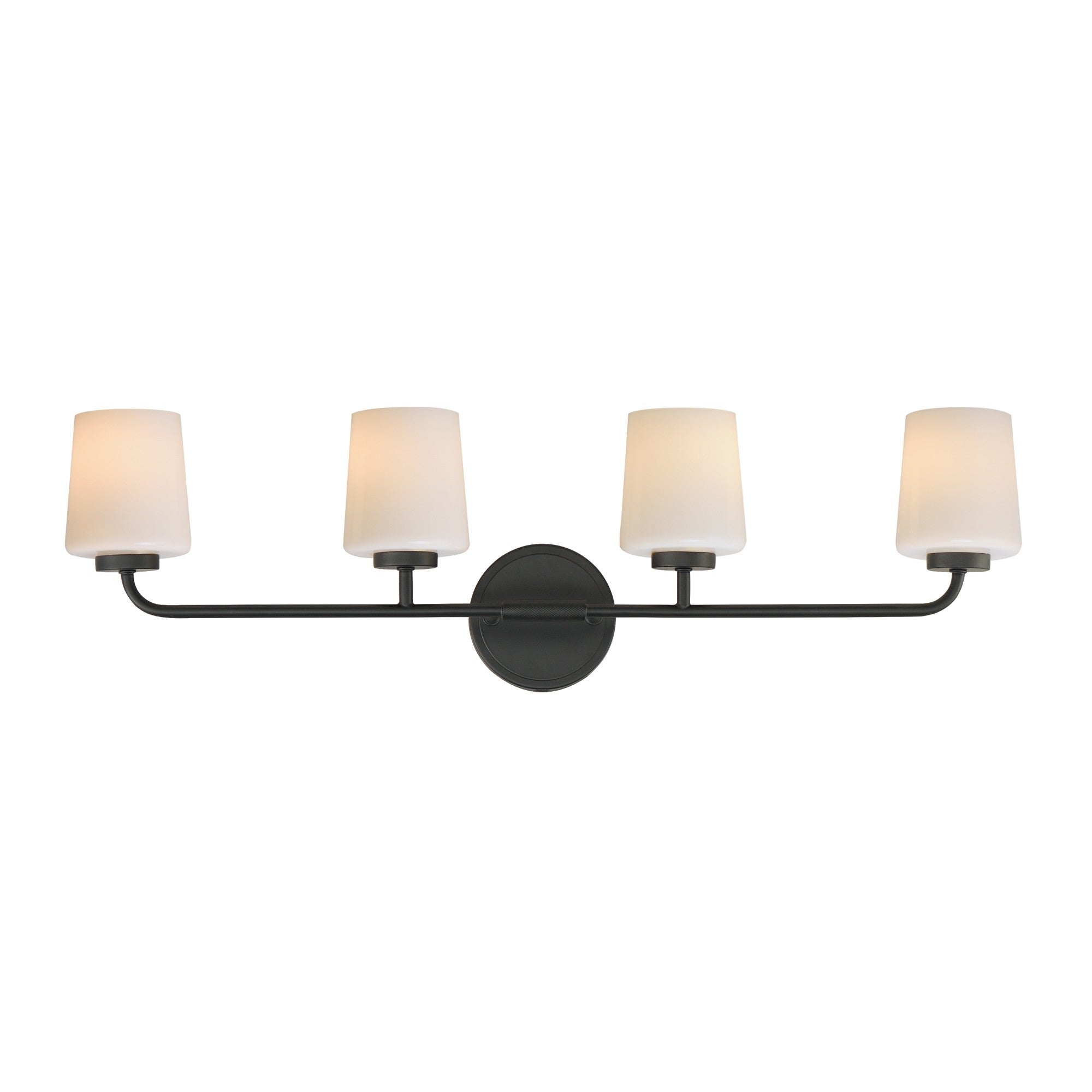 Durham 33" 4-Light Bath Vanity, Black Finish