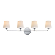 Durham 33" 4-Light Bath Vanity, Polished Chrome Finish - Bees Lighting