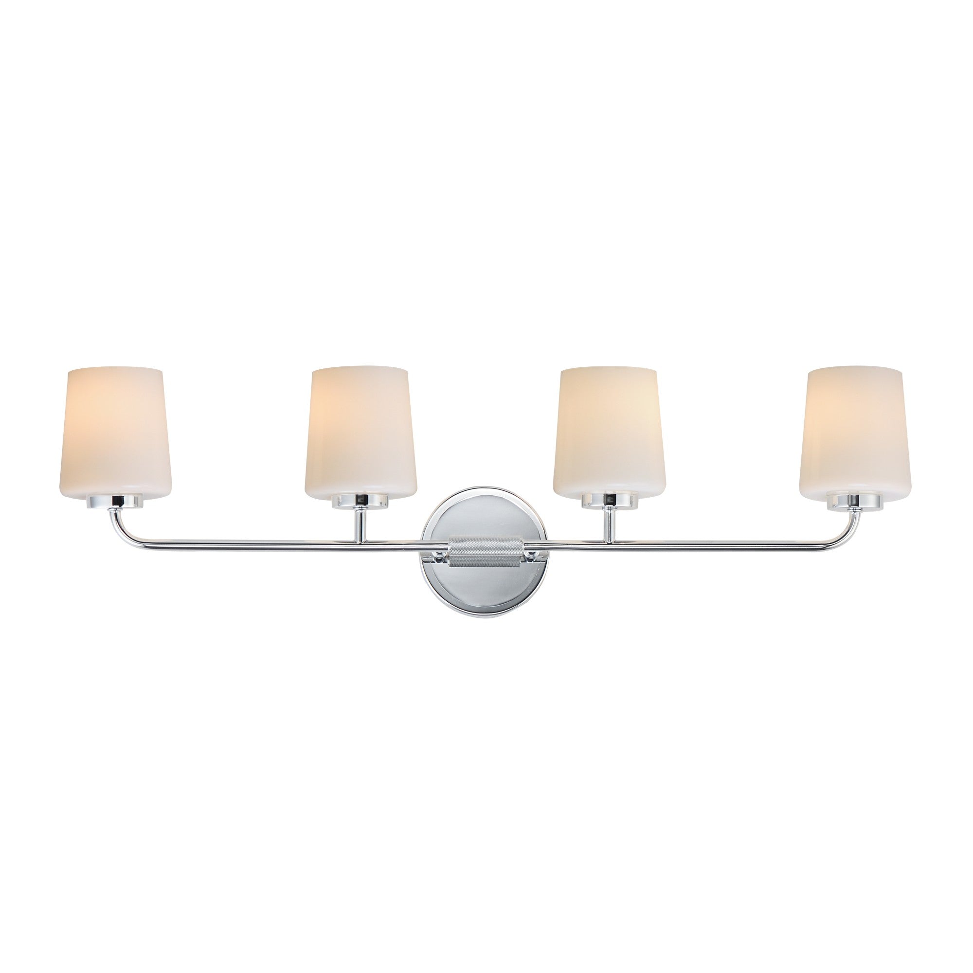 Durham 33" 4-Light Bath Vanity, Polished Chrome Finish - Bees Lighting