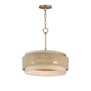 Seacliff 23" 3-Light Pendant, Natural Aged Brass Finish - Bees Lighting