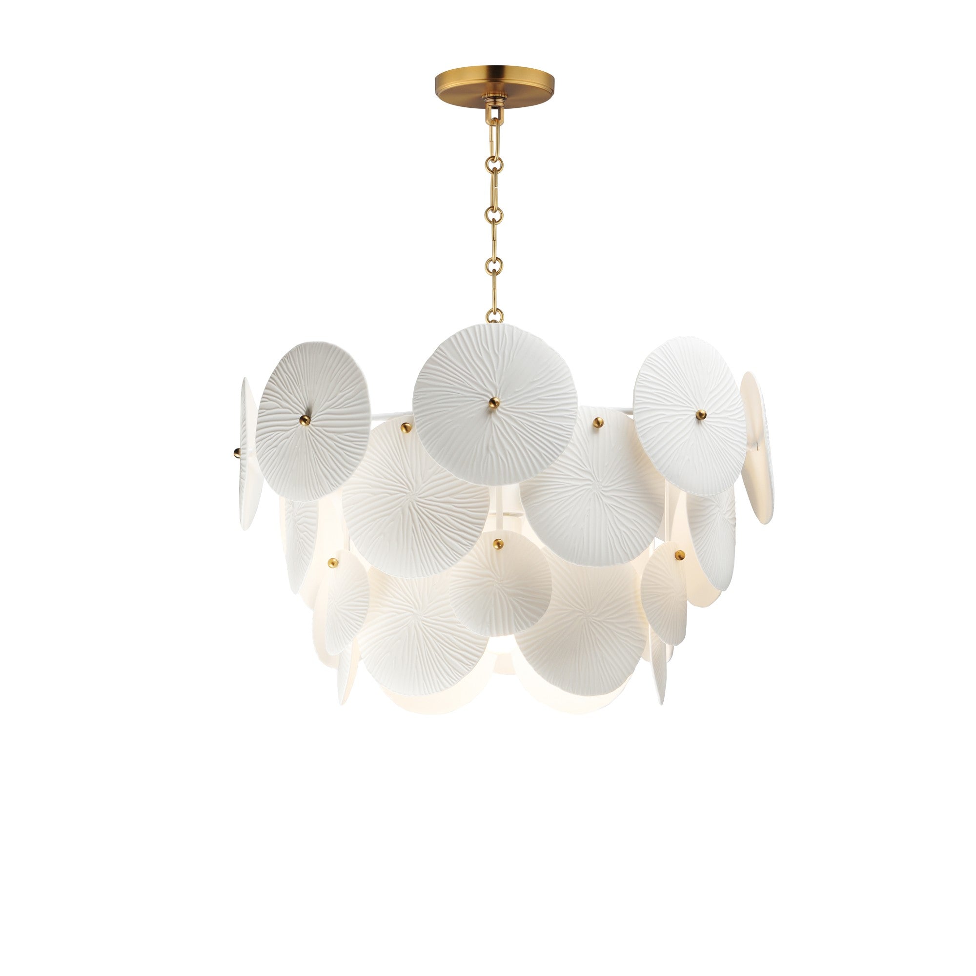 Isla 20" 4-Light Pendant, Natural Aged Brass Finish - Bees Lighting
