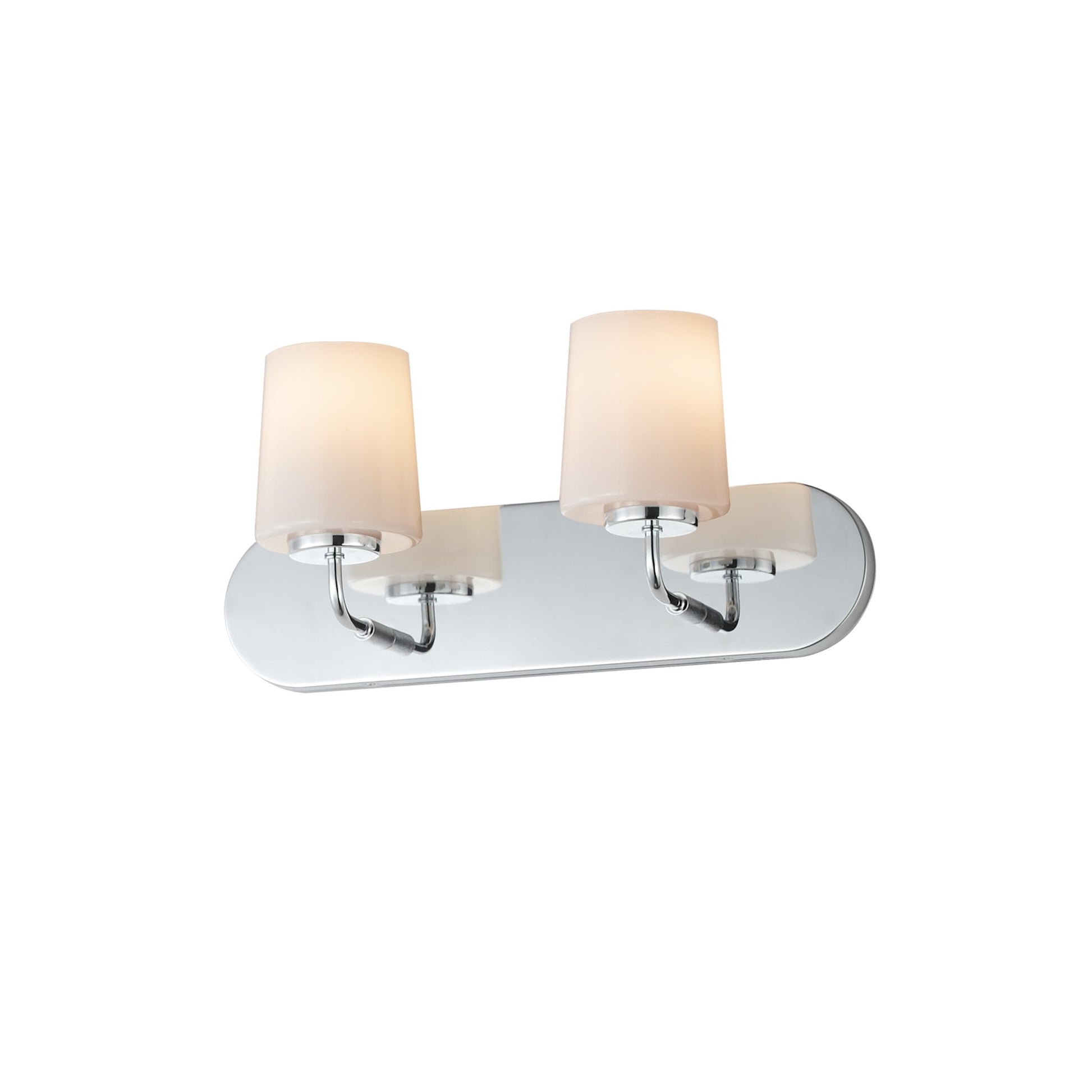 Durham 18" 2-Light Strip Bath Vanity, Polished Chrome Finish - Bees Lighting