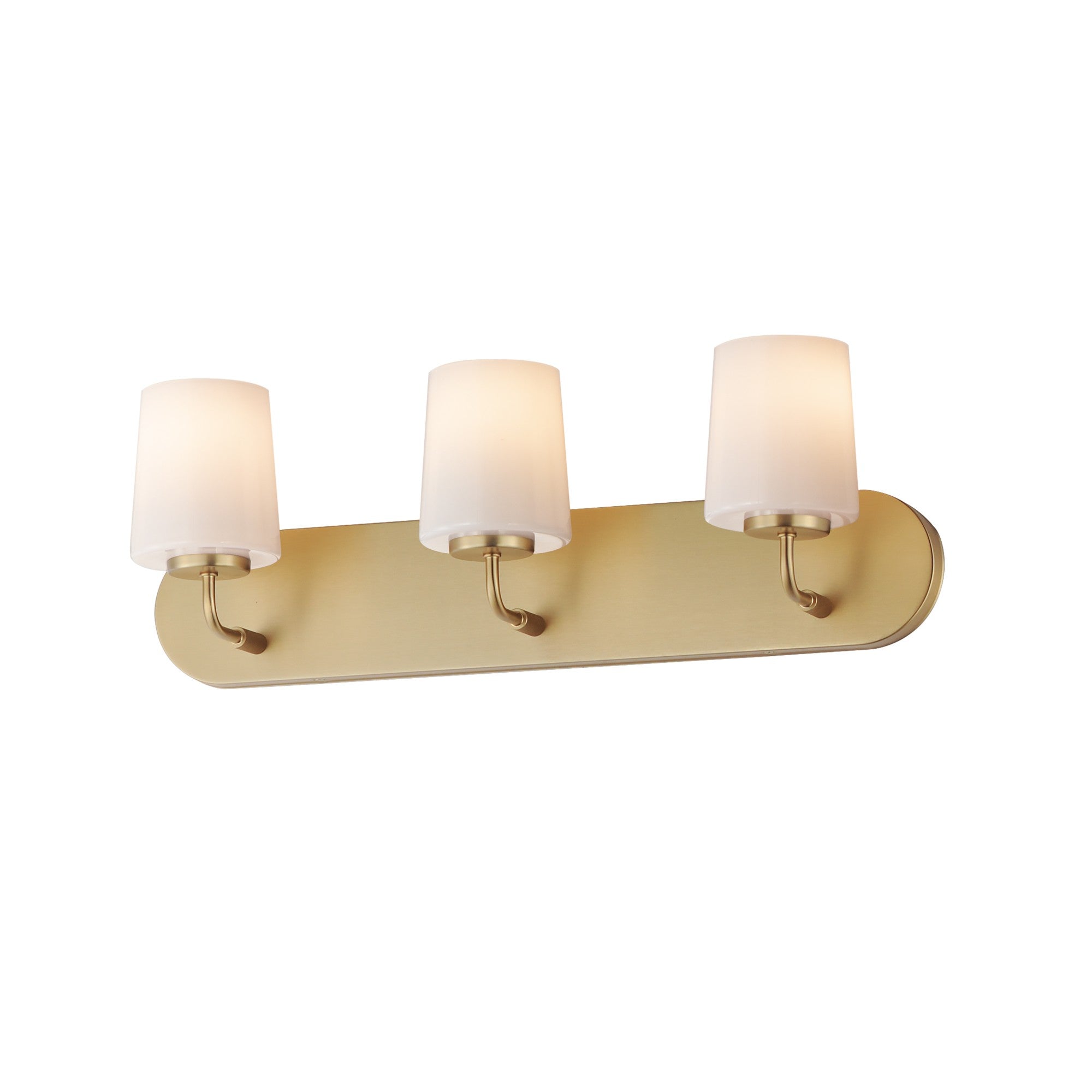 Durham 24" 3-Light Bath Vanity, Natural Aged Brass Finish