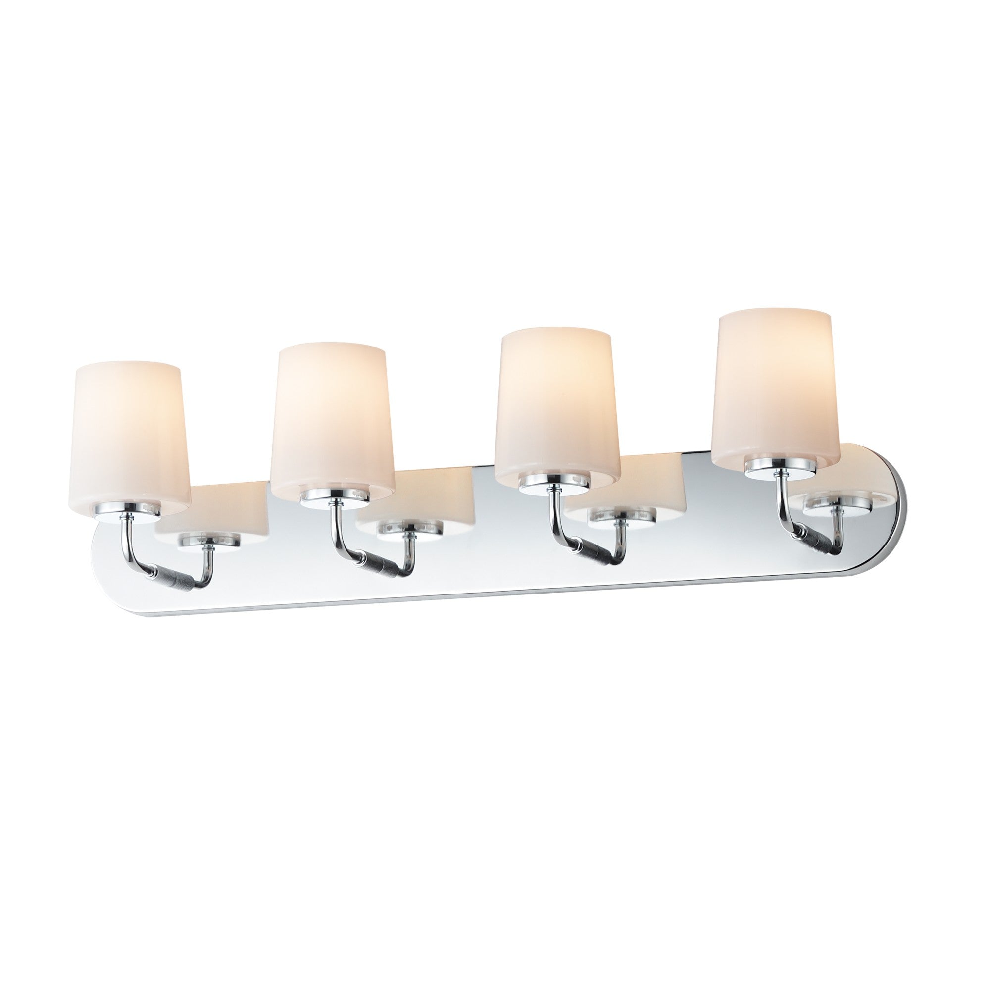 Durham 30" 4-Light Strip Bath Vanity, Polished Chrome Finish - Bees Lighting