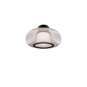 Doma 14" LED Flush Mount, 4CCT, Black Finish - Bees Lighting