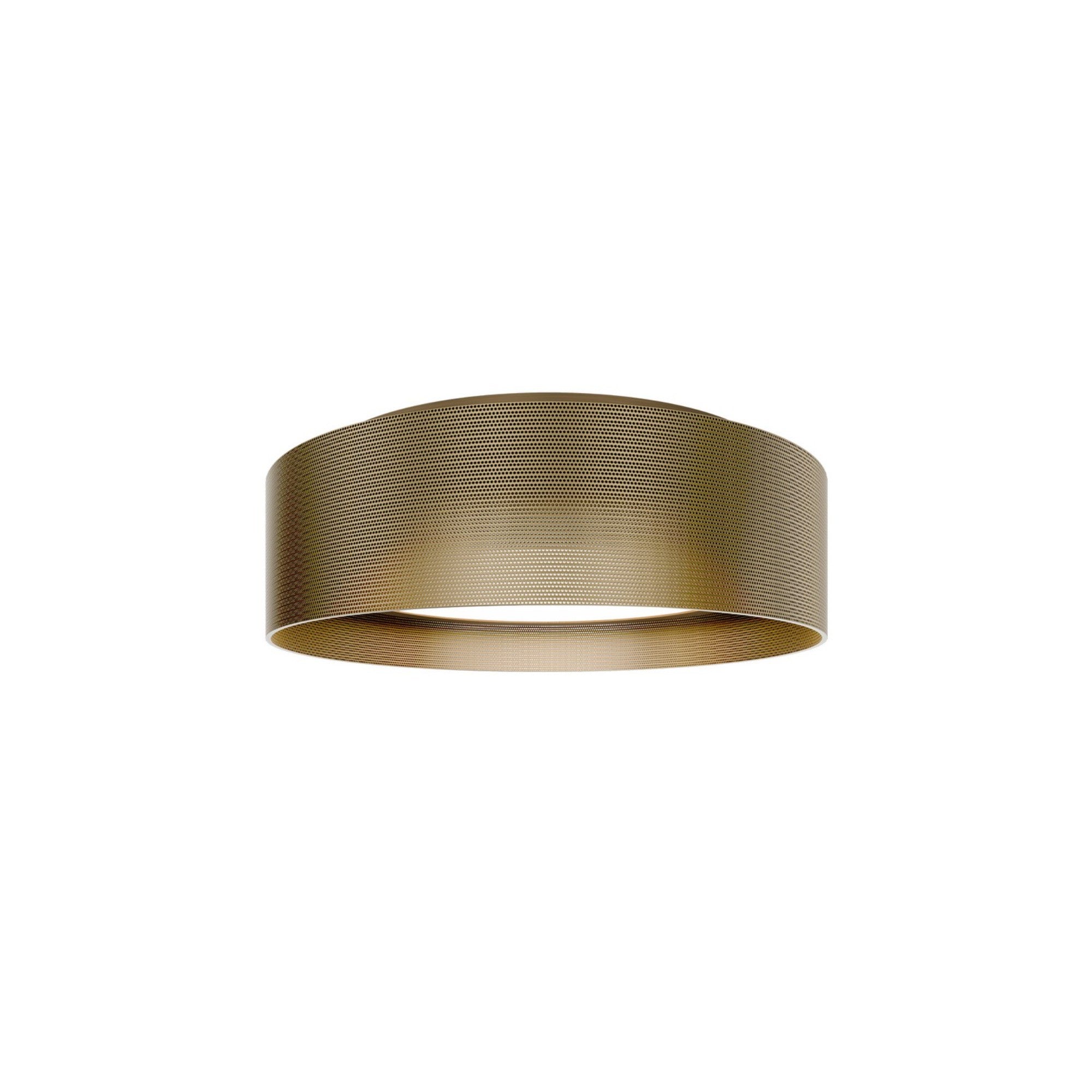 Grille 18" LED Flush Mount, 4CCT, Aged Brass Finish - Bees Lighting