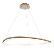Oyster 42" LED Pendant, 4CCT, Aged Brass Finish - Bees Lighting