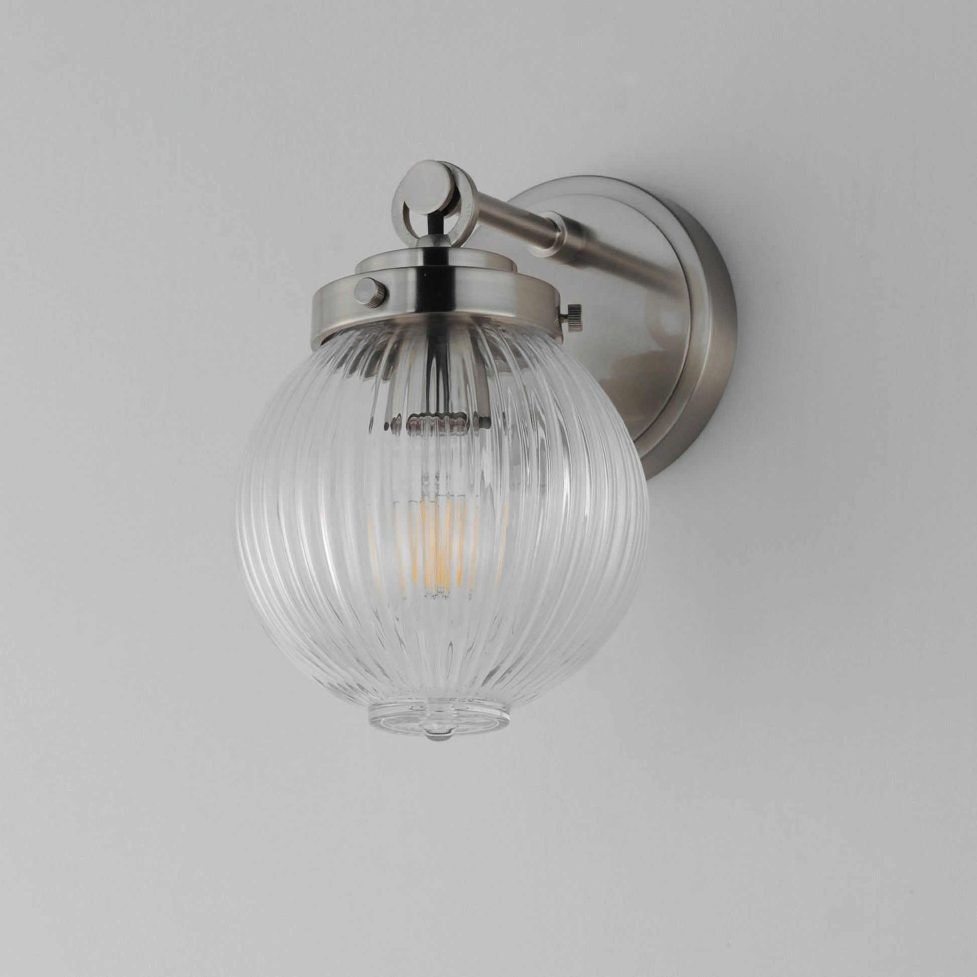 Kasbah 9" Wall Sconce, Satin Nickel Finish - Bees Lighting