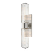 Kasbah 28" 2-Light Wall Sconce, Satin Nickel Finish - Bees Lighting