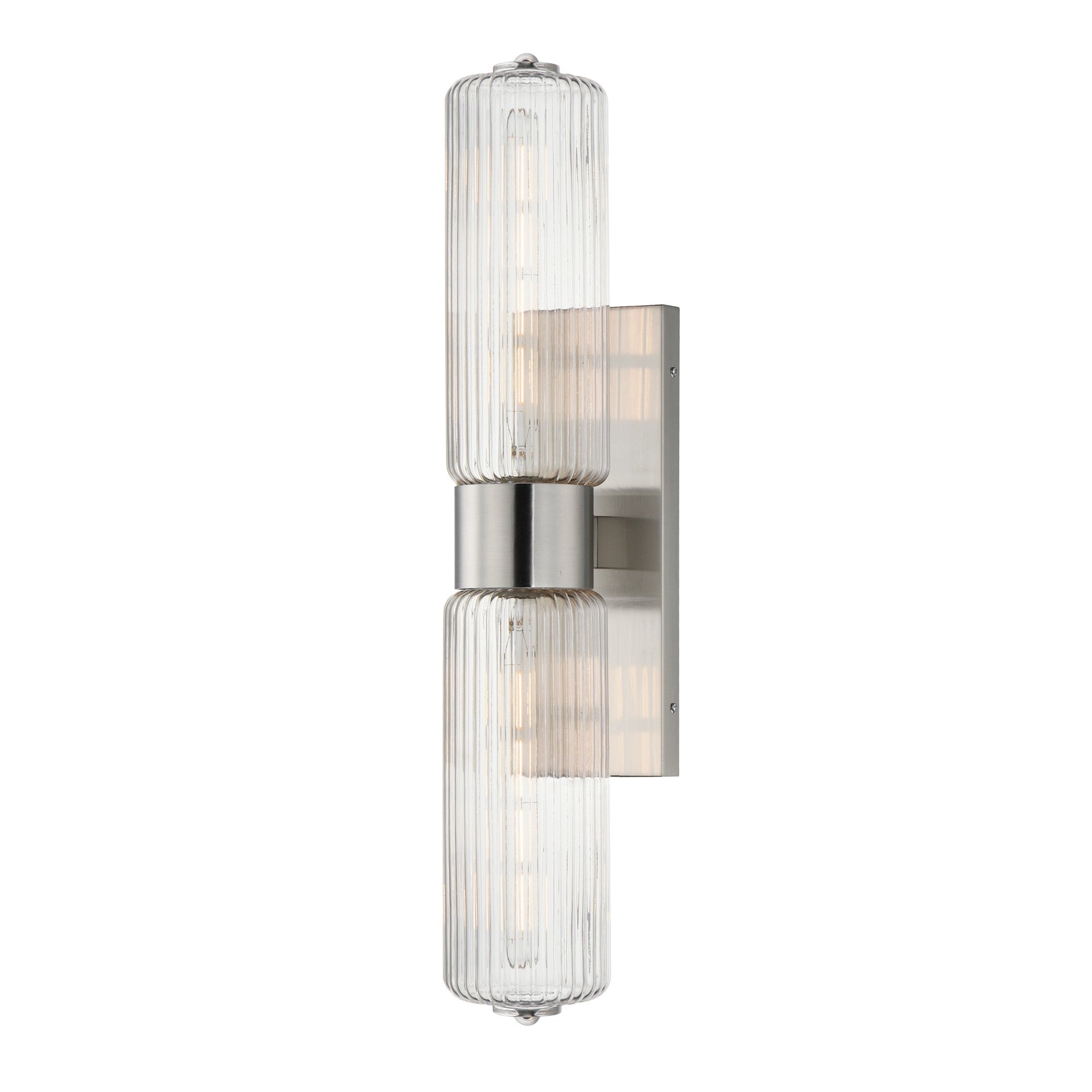 Kasbah 28" 2-Light Wall Sconce, Satin Nickel Finish - Bees Lighting