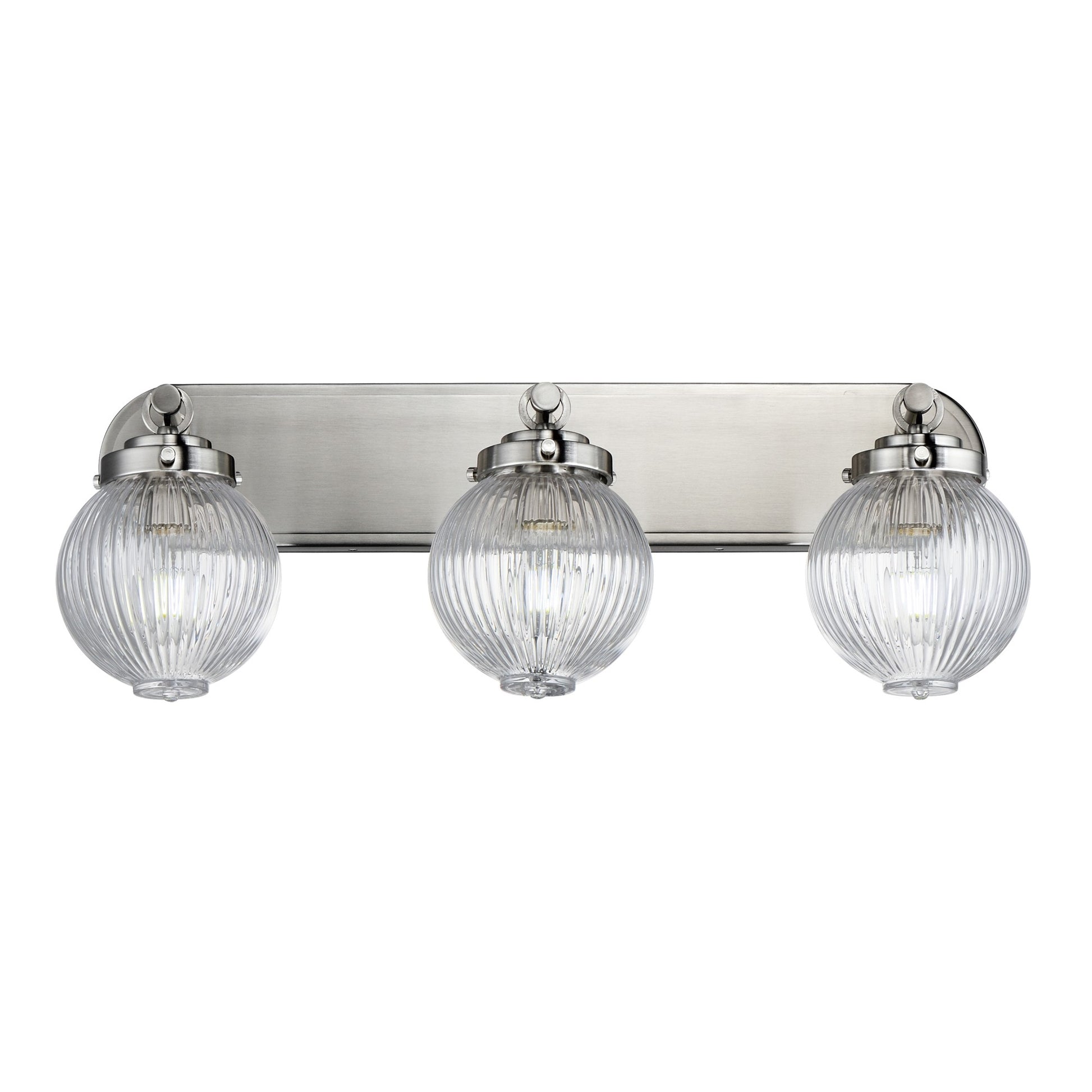 Kasbah 26" 3-Light Bath Vanity, Satin Nickel Finish - Bees Lighting