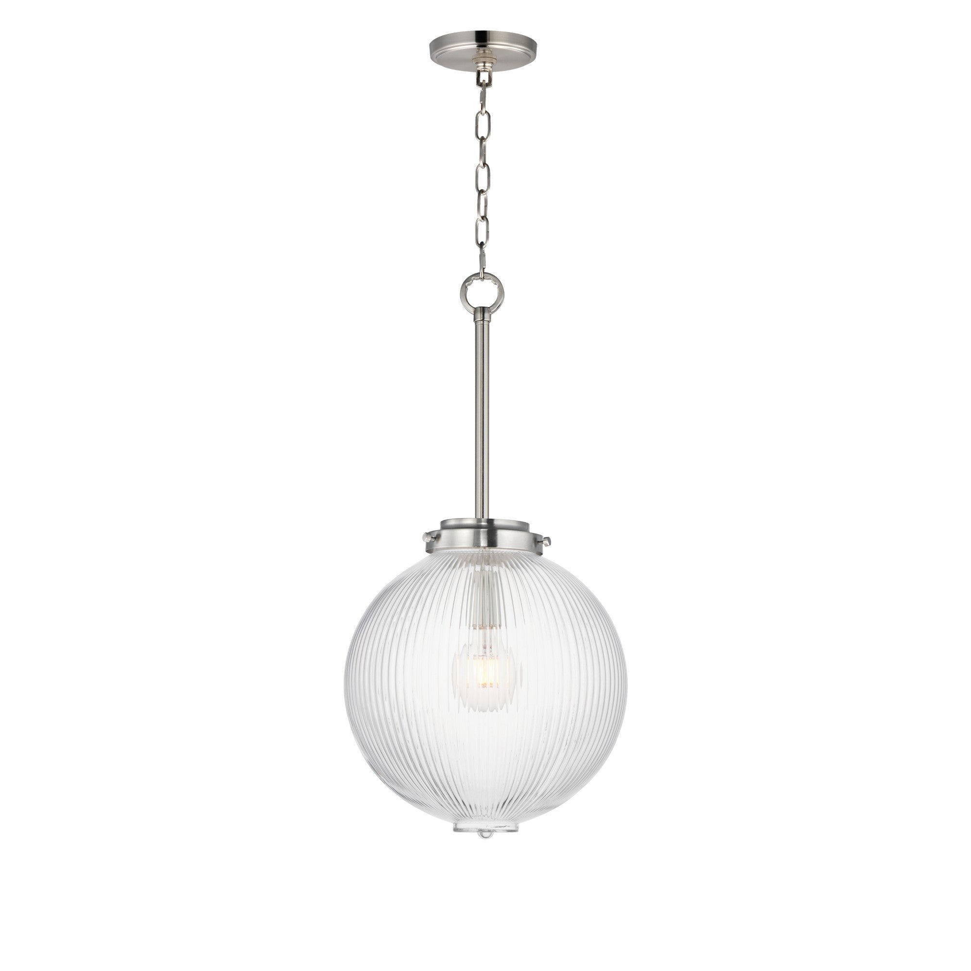 Kasbah 12" Pendant, Satin Nickel Finish
