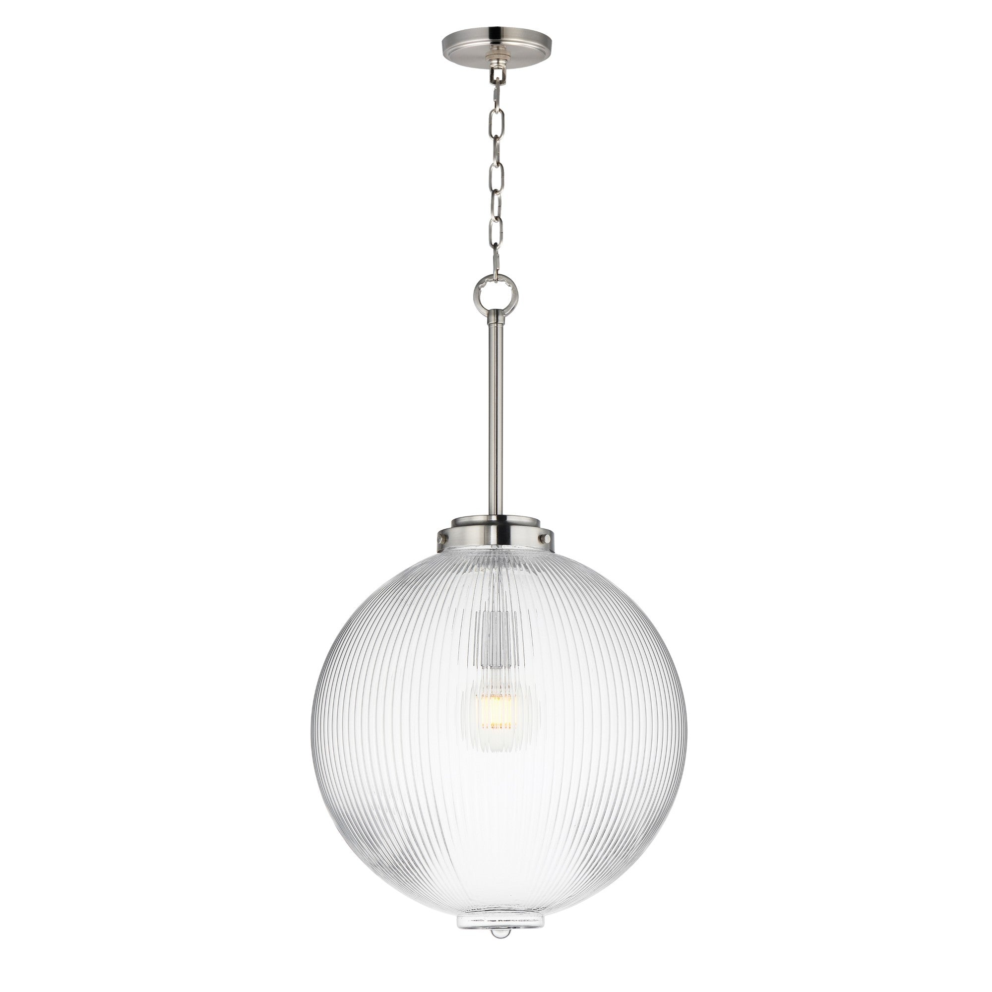 Kasbah 16" Pendant, Satin Nickel Finish
