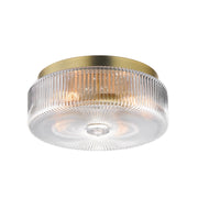 Kasbah 16" 4-Light Flush Mount, Satin Brass Finish - Bees Lighting