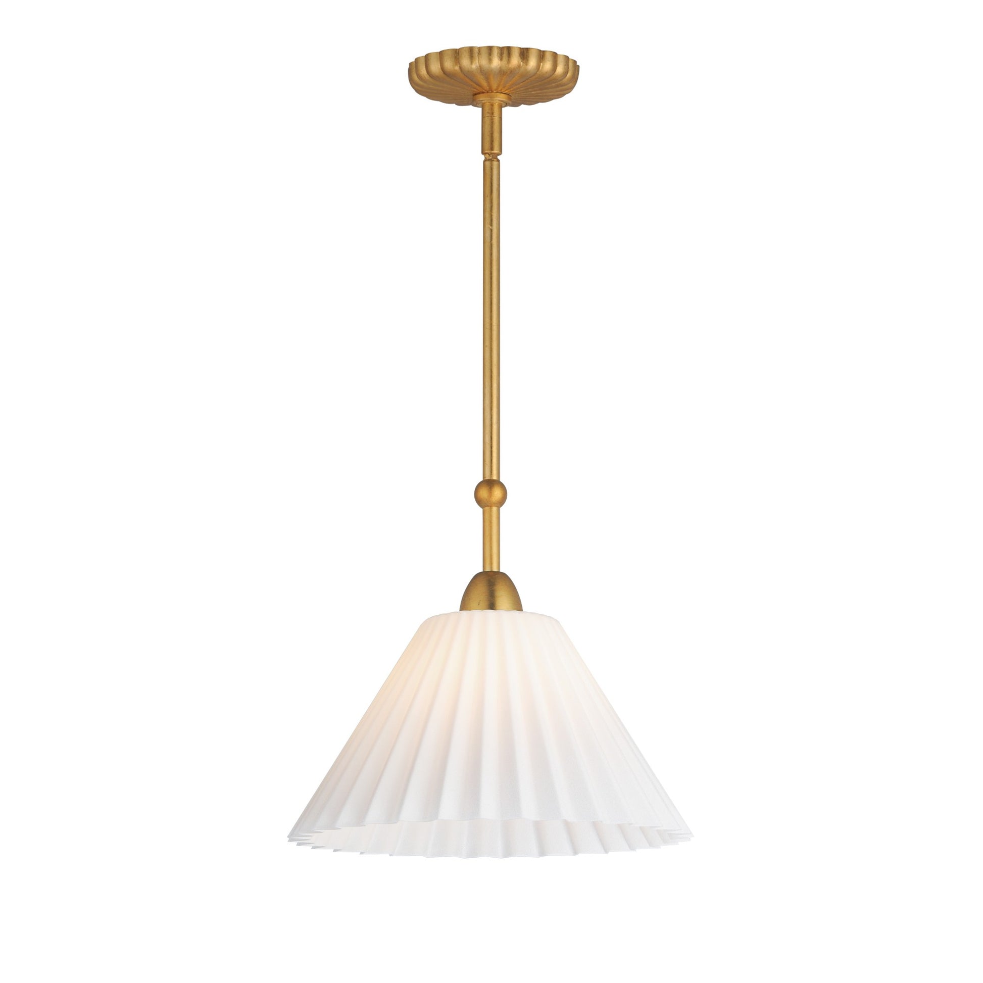 Kismet 12" Pendant, Gold Leaf Finish - Bees Lighting