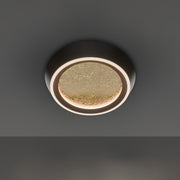 Tinzel 18" LED Flush Mount, 4000K, Black & Gold Finish - Bees Lighting