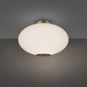 Illusion 22" LED Flush Mount, 3500K, Aged Brass Finish - Bees Lighting