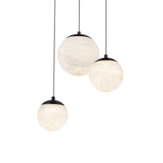 Pisces 12" 3-Light LED Pendant, Black Finish - Bees Lighting