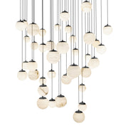 Pisces 36" 41-Light LED Pendant, Black Finish - Bees Lighting