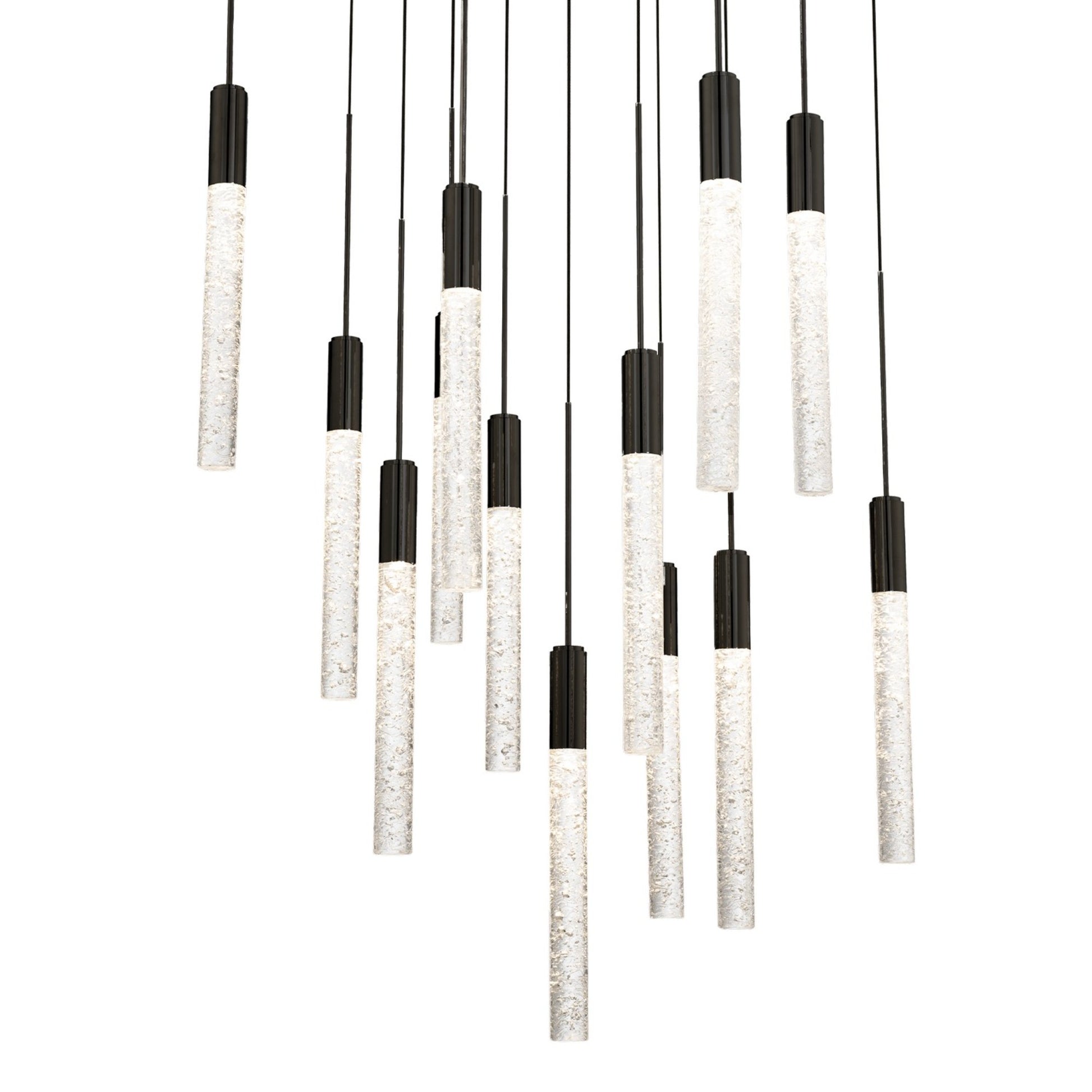Magic 20" 13-Light LED Pendant, Black Finish - Bees Lighting