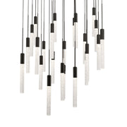 Magic 28" 25-Light LED Pendant, Black Finish - Bees Lighting
