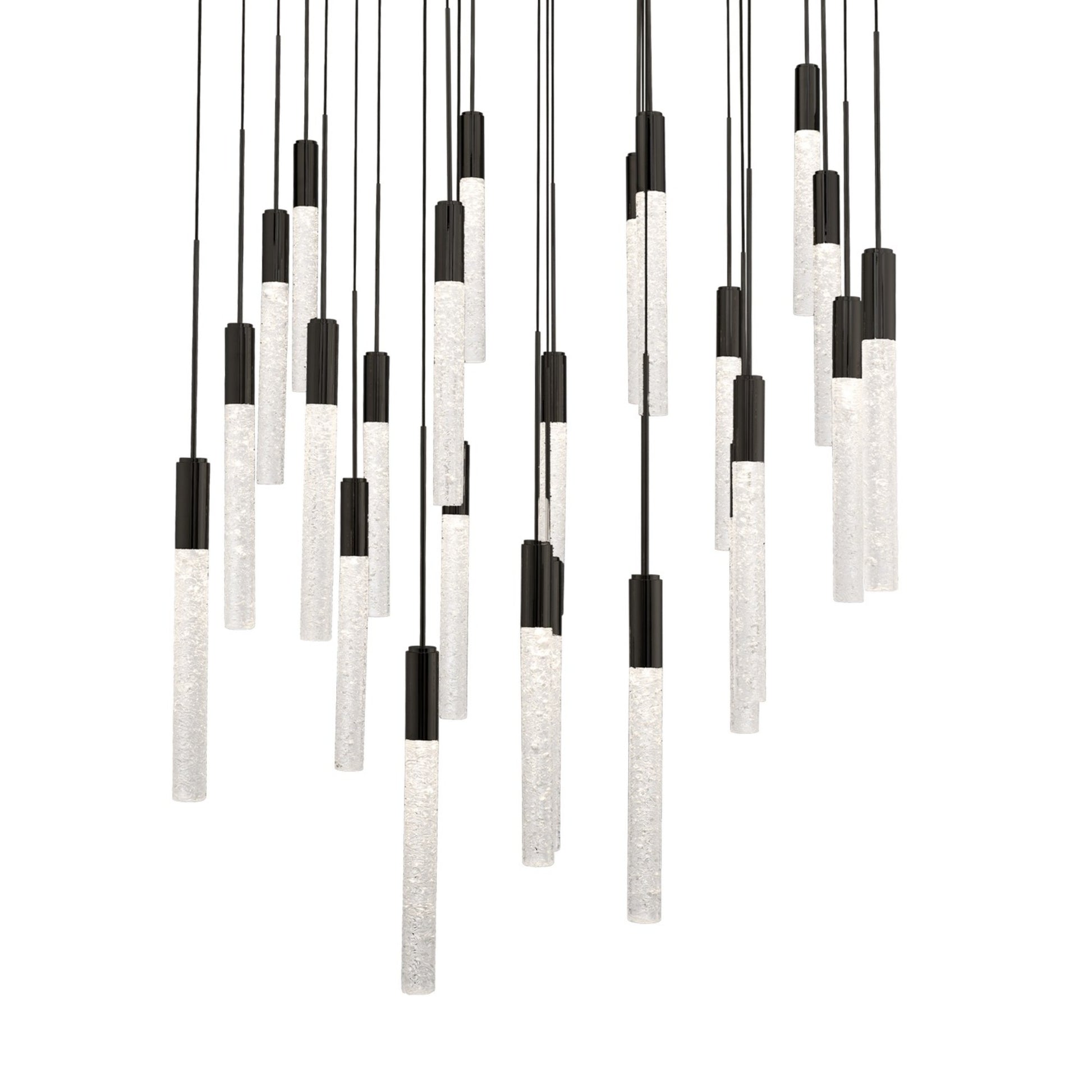 Magic 28" 25-Light LED Pendant, Black Finish - Bees Lighting