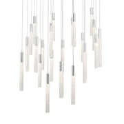 Magic 28" 25-Light LED Pendant, Polished Nickel Finish - Bees Lighting