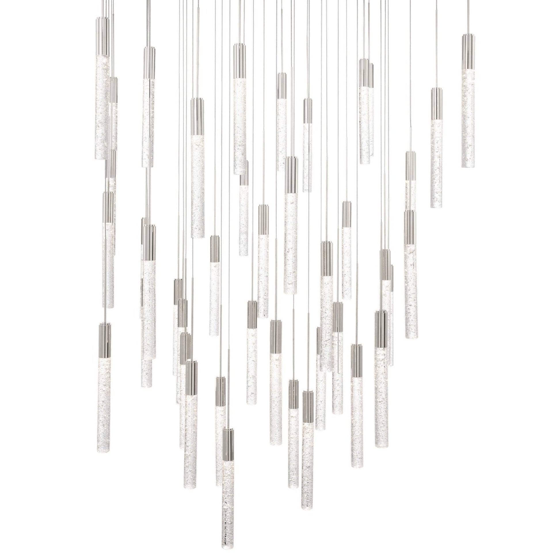 Magic 36" 41-Light LED Pendant, Polished Nickel Finish - Bees Lighting