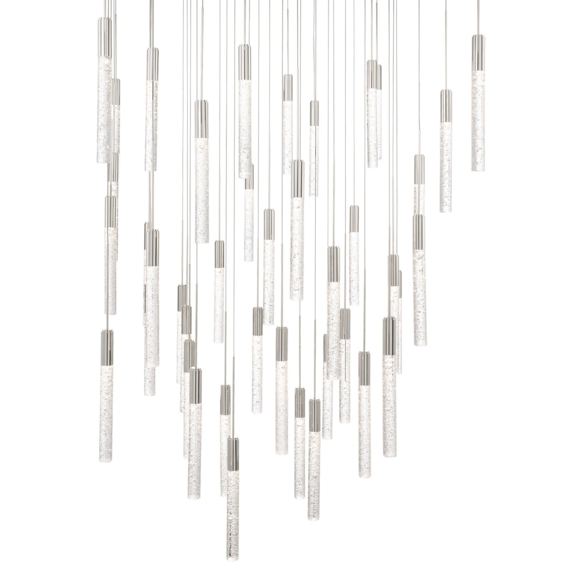 Magic 36" 41-Light LED Pendant, Polished Nickel Finish - Bees Lighting