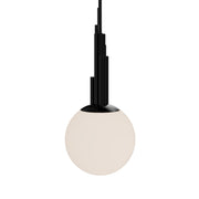 Sybil 10" LED Pendant, 3500K, Polished Black Nickel Finish - Bees Lighting