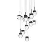 Double Bubble 23" 15-Light LED Pendant, Black Finish - Bees Lighting