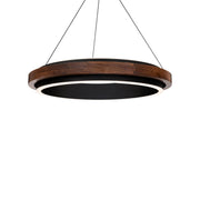 Delaney 29" LED Pendant, Black/Dark Walnut Finish - Bees Lighting