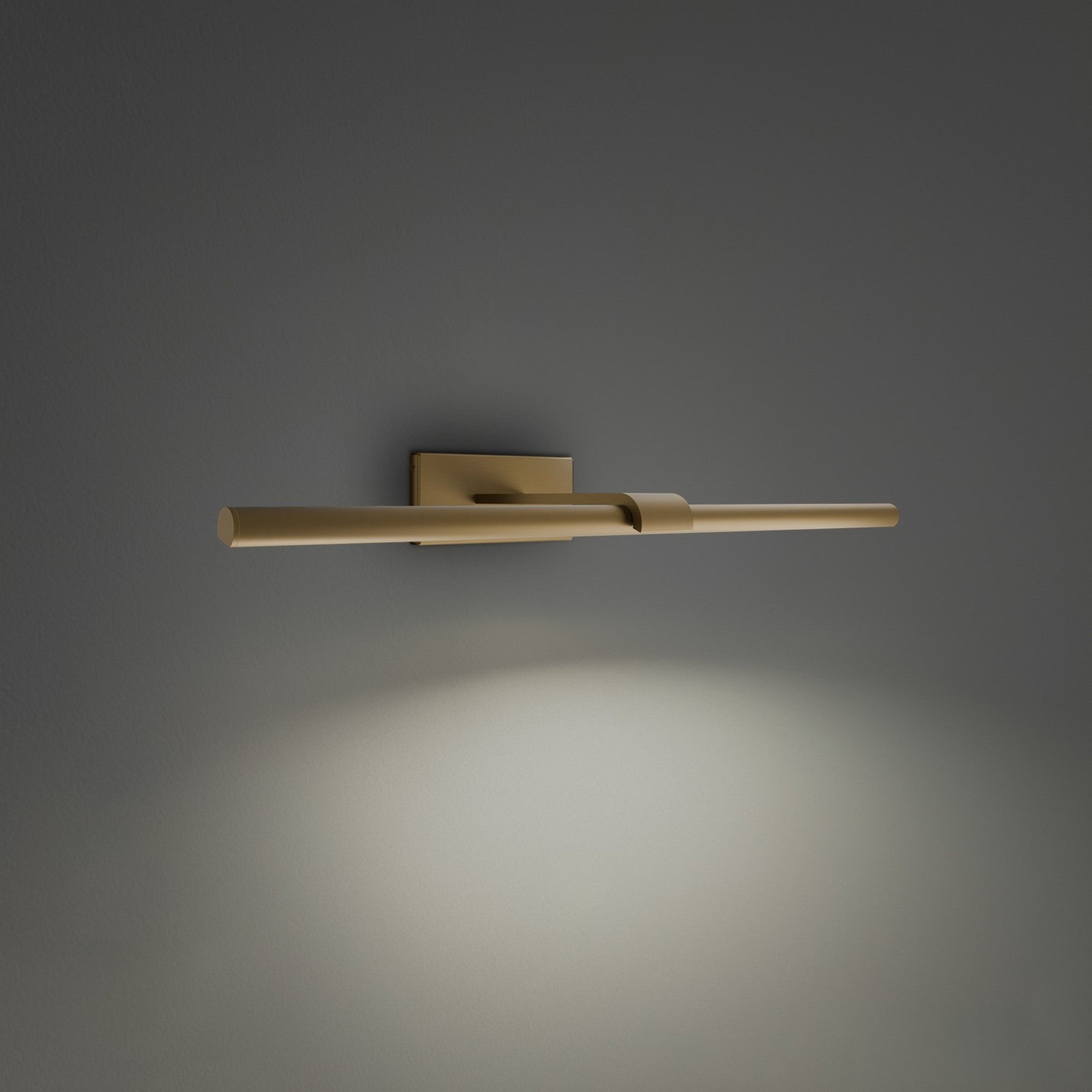 Inlet 24" LED Picture Light, 2700K, Aged Brass Finish - Bees Lighting