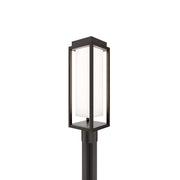 Framed 20" LED Outdoor Post Light, Bronze Finish - Bees Lighting