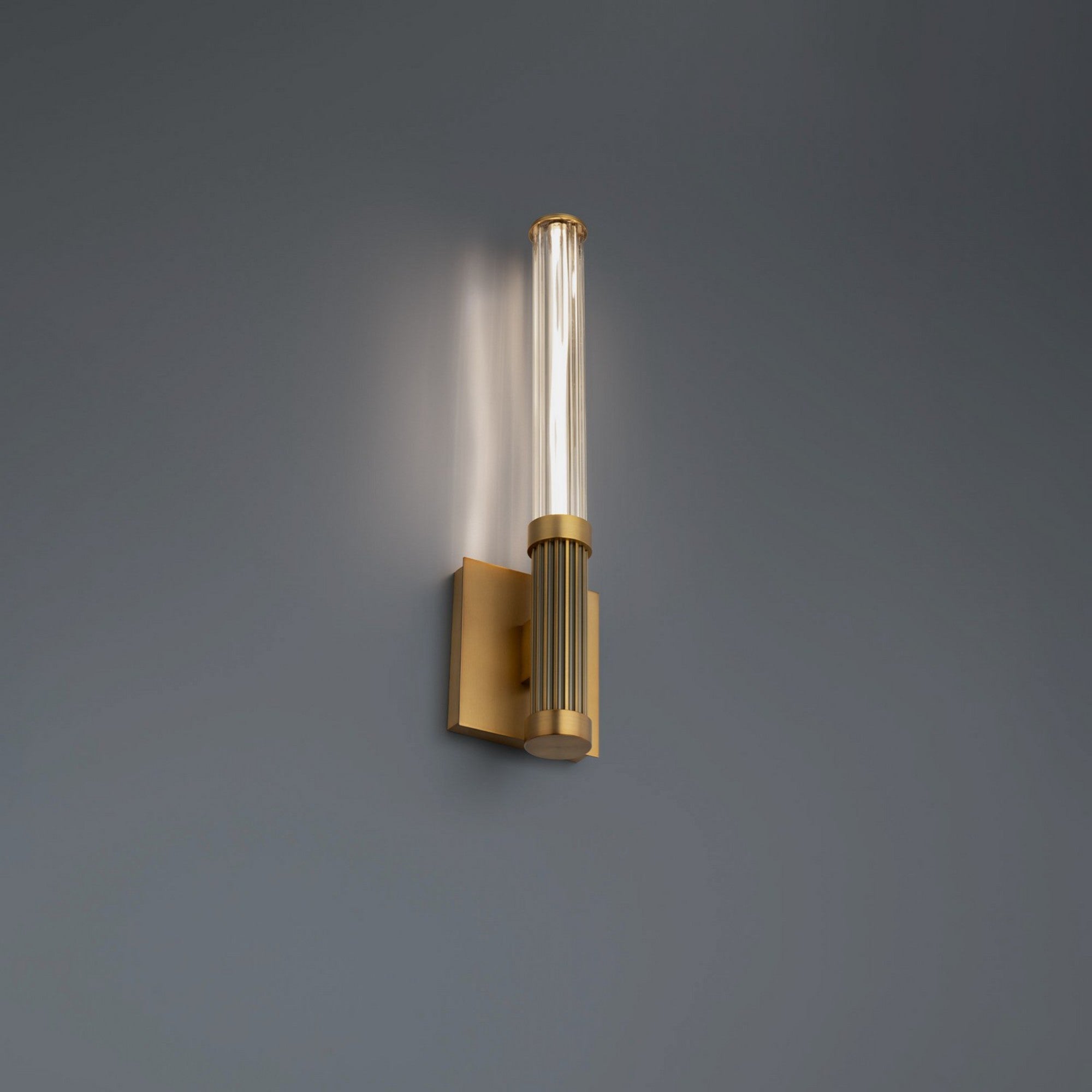 Ribeye 18" LED Wall Sconce, Aged Brass Finish - Bees Lighting