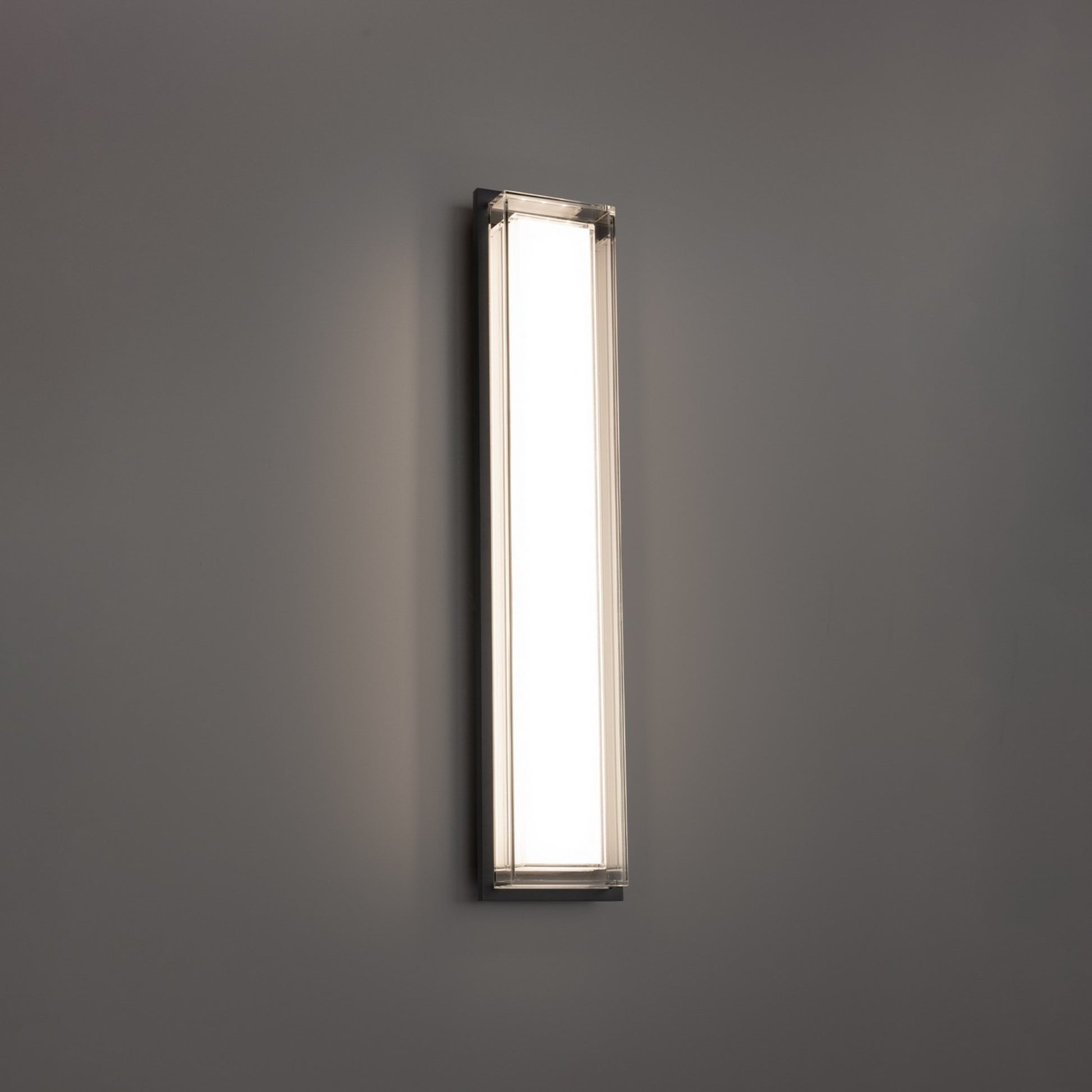 Ice Bar 26" LED Outdoor Wall Sconce, Black Finish - Bees Lighting