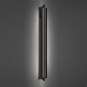 Krimp 60" LED Outdoor Wall Sconce, Black Finish - Bees Lighting