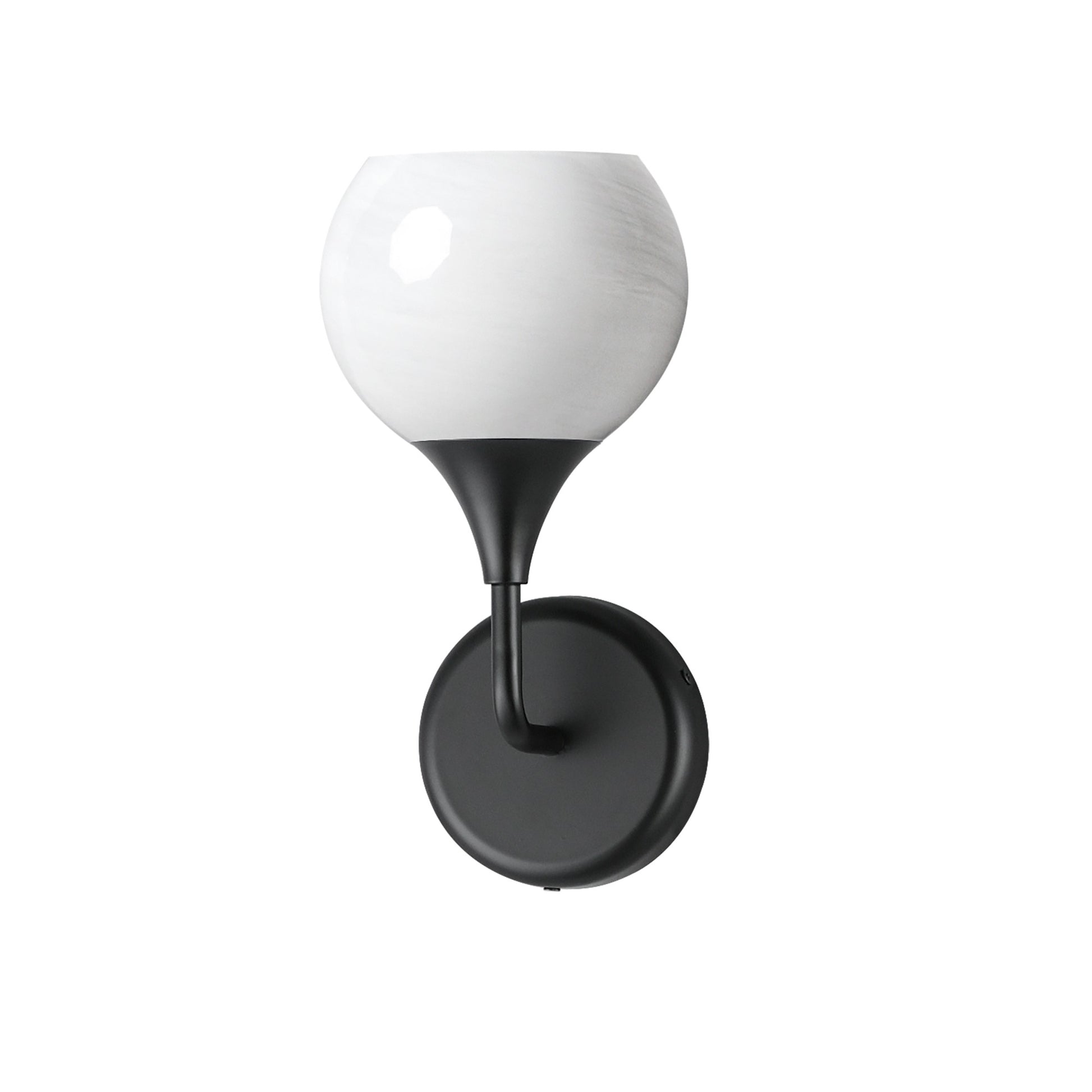 Neve 12" Wall Sconce, Black Finish - Bees Lighting