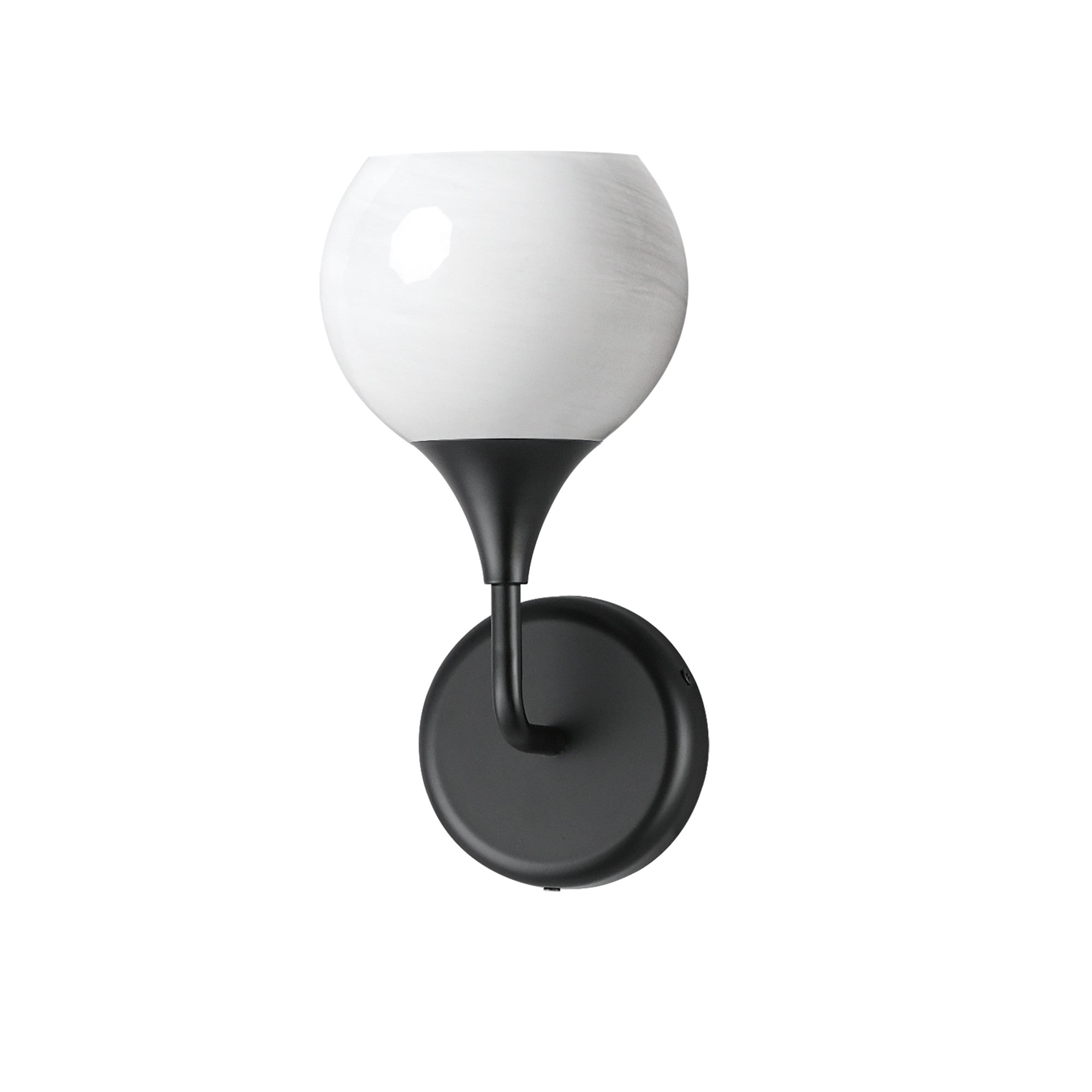 Neve 12" Wall Sconce, Black Finish - Bees Lighting