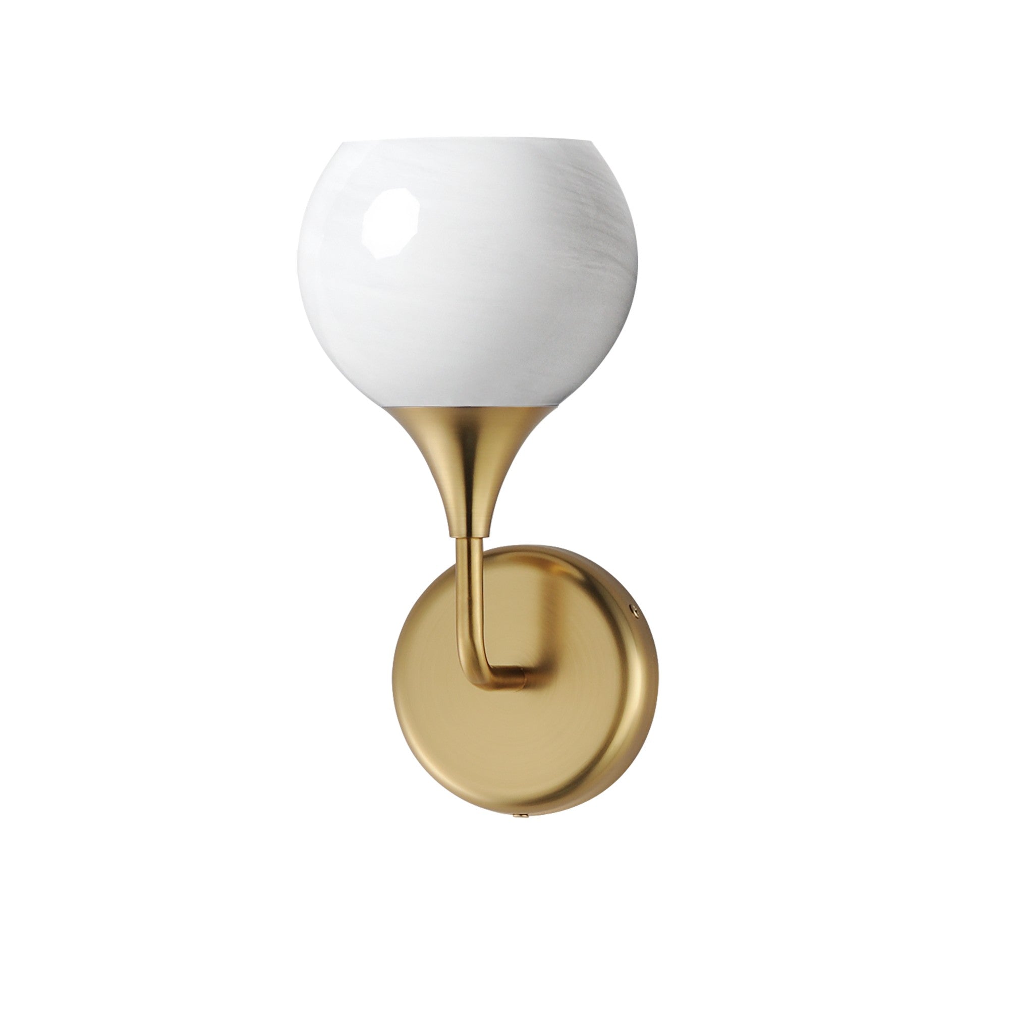 Neve 12" Wall Sconce, Natural Aged Brass Finish - Bees Lighting