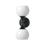 Neve 16" 2-Light Wall Sconce, Black Finish - Bees Lighting