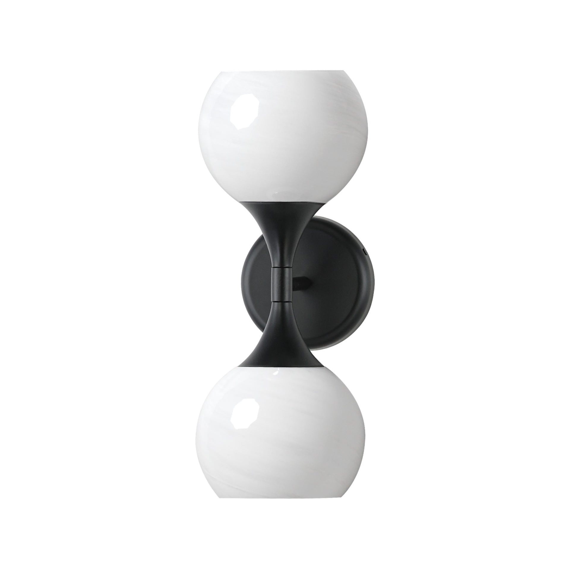 Neve 16" 2-Light Wall Sconce, Black Finish - Bees Lighting
