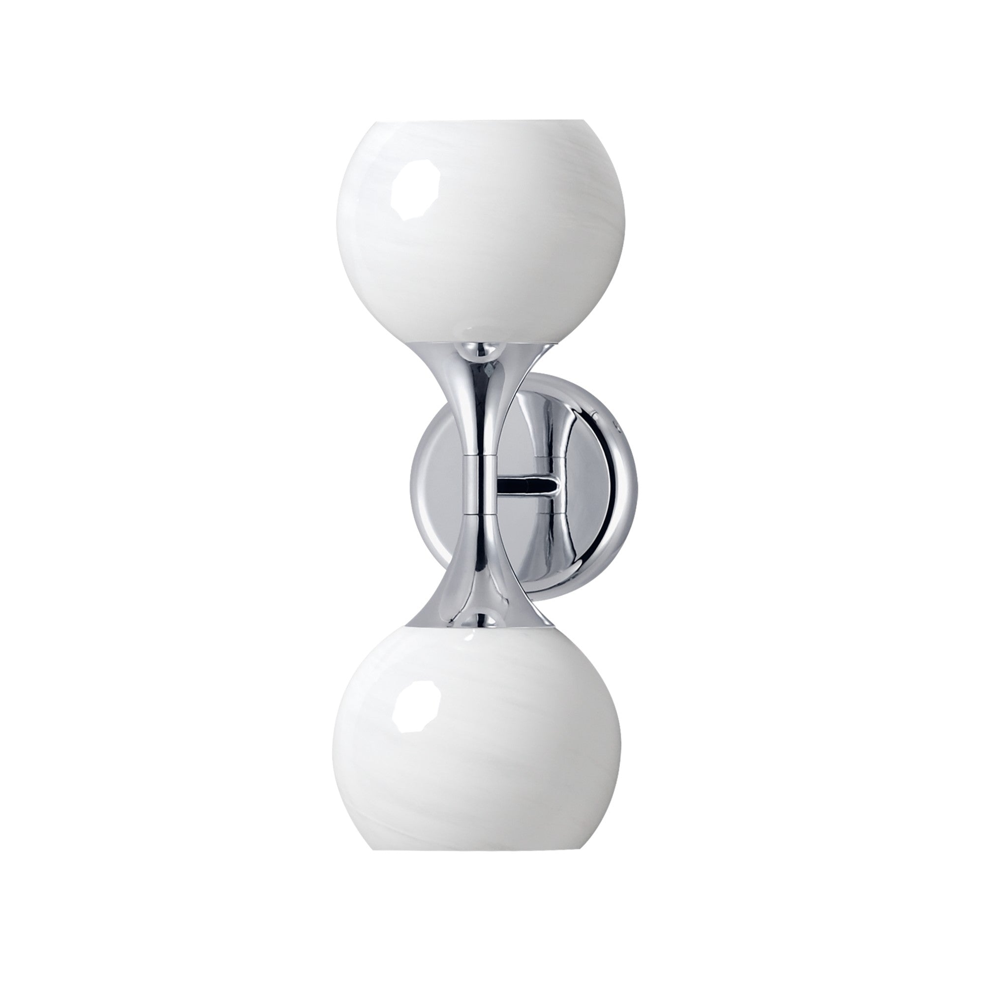 Neve 16" 2-Light Wall Sconce, Polished Chrome Finish - Bees Lighting