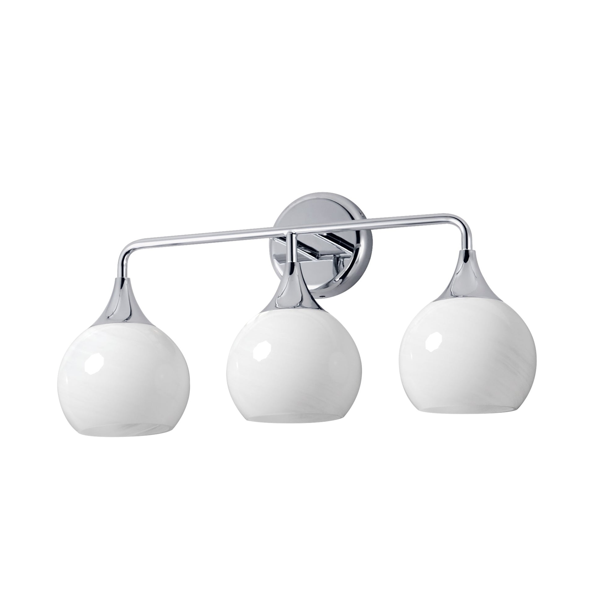 Neve 23" 3-Light Bath Vanity, Polished Chrome Finish - Bees Lighting
