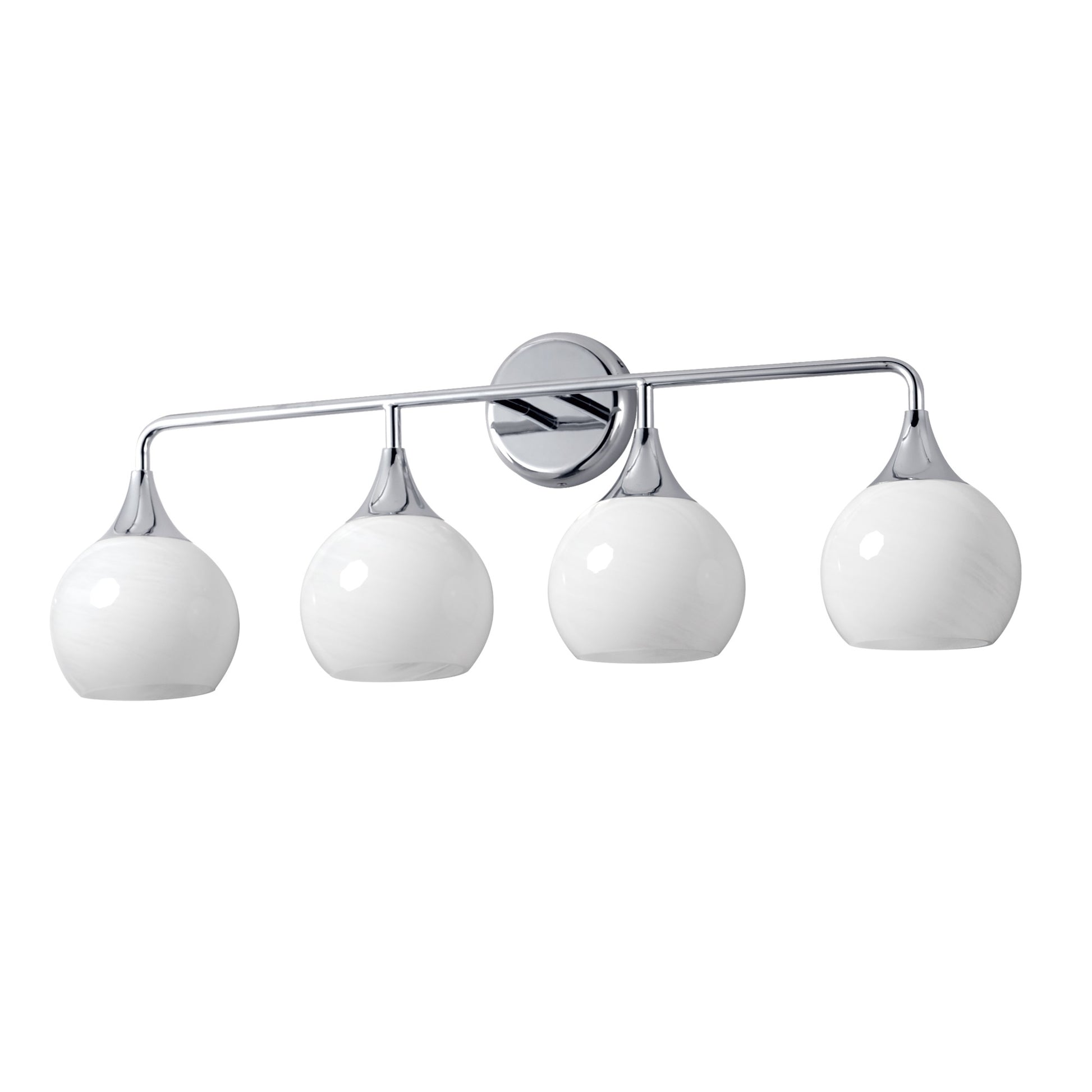 Neve 31" 4-Light Bath Vanity, Polished Chrome Finish - Bees Lighting