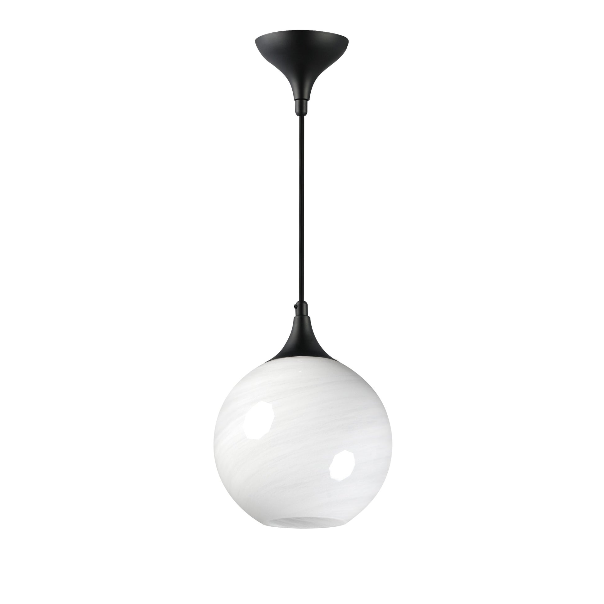 Neve 12" Pendant, Black Finish - Bees Lighting