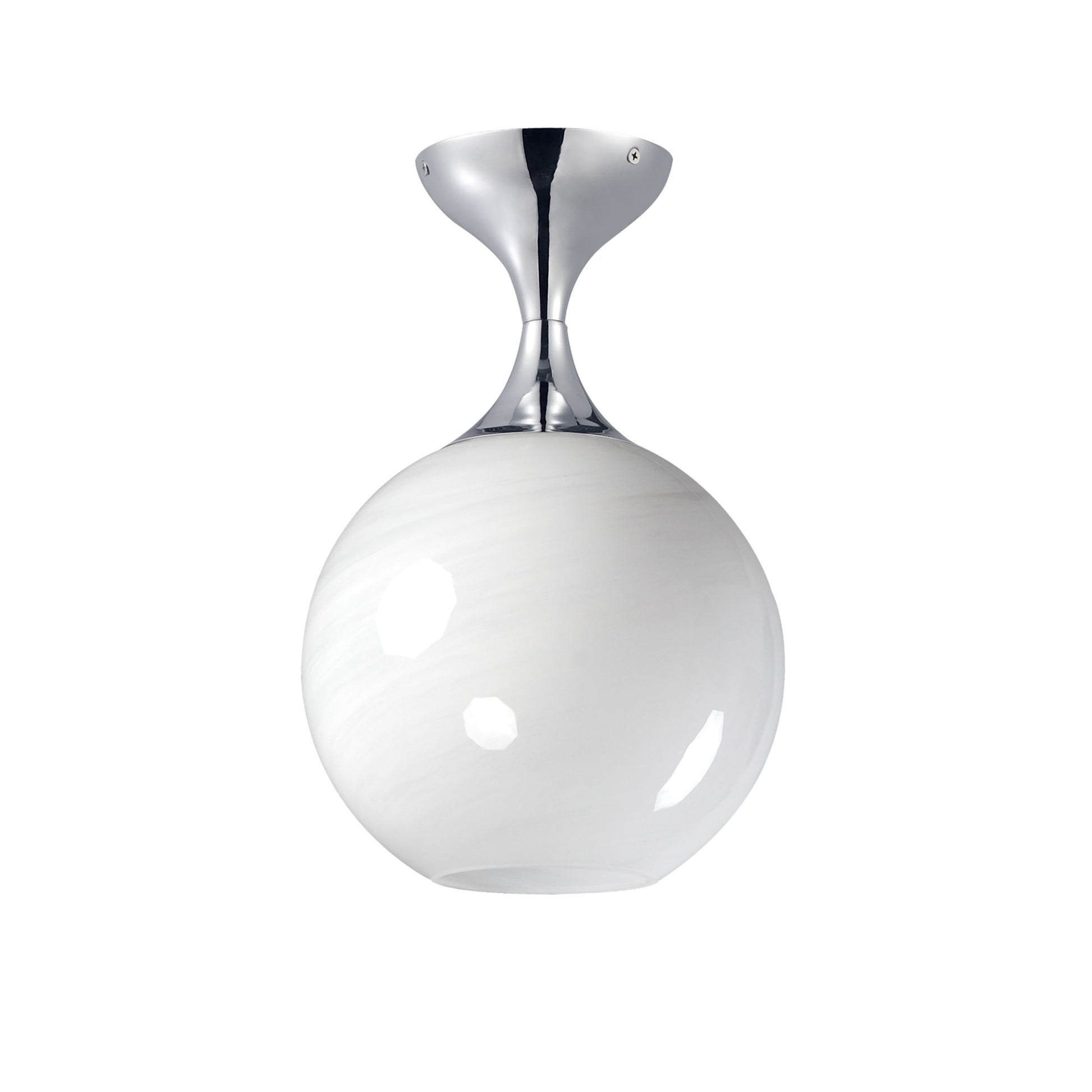 Neve 14" Flush Mount, Polished Chrome Finish - Bees Lighting