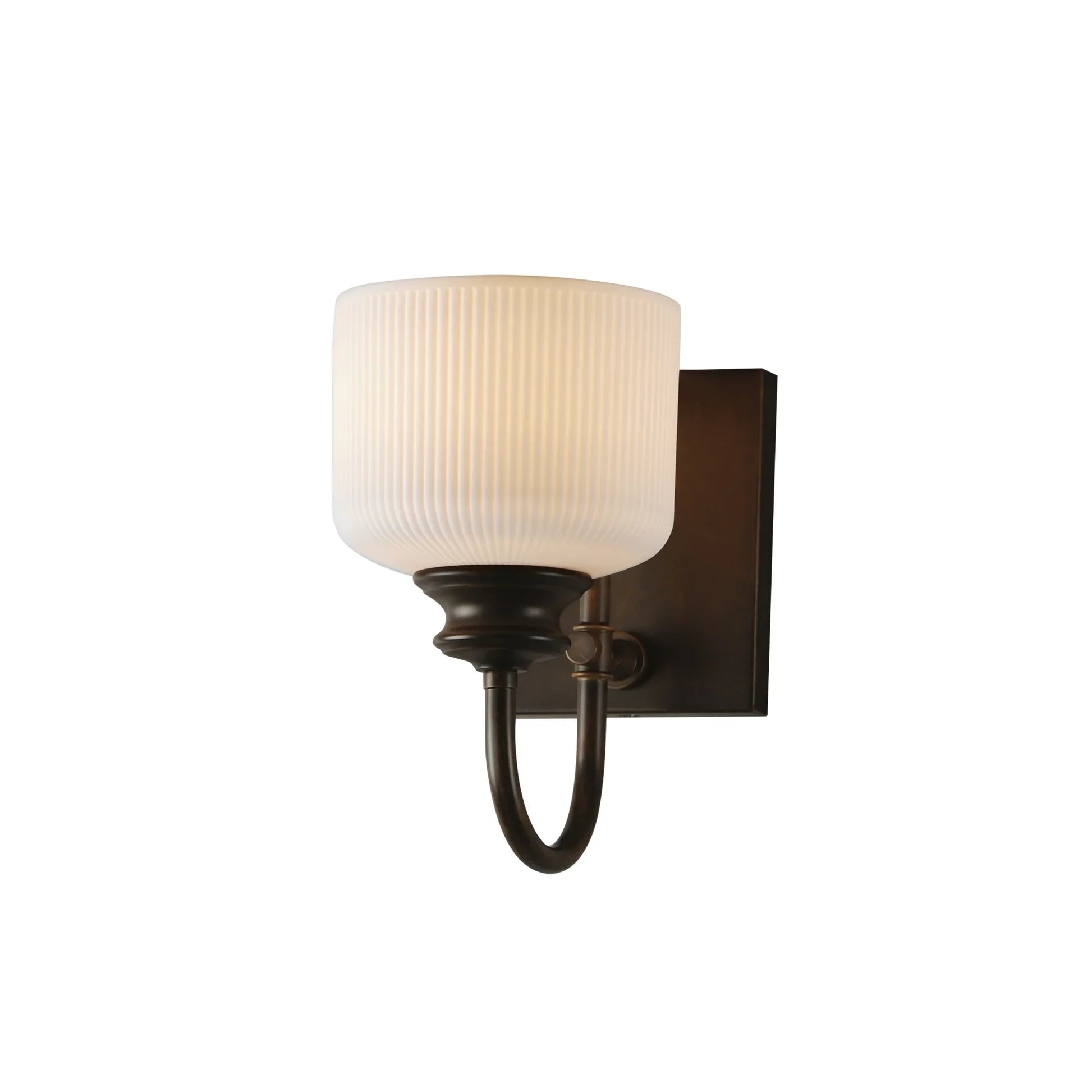 Bisque 10" Wall Sconce, Oil Rubbed Bronze Finish - Bees Lighting